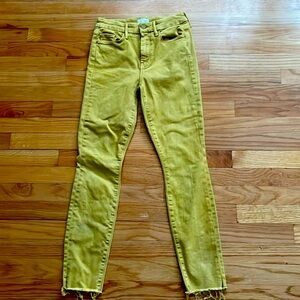 MOTHER GOLDEN MINERAL YELLOW THE LOOKER ANKLE SNIPPET come out and play 24